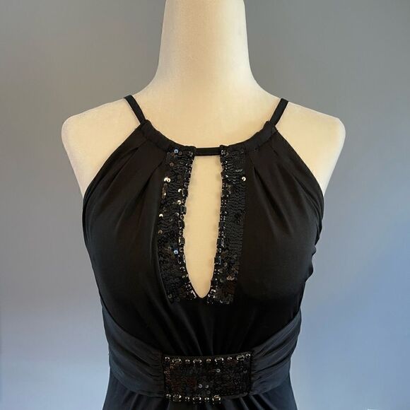 VTG Guess Embellished Halter Mini Dress in Black | SZ S - Picture 17 of 17